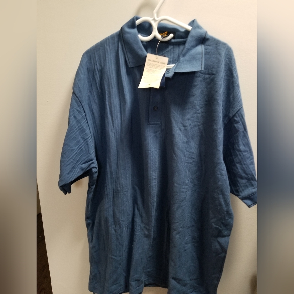 2/$25 Men's Blue Polo Shirt 3XL